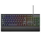 GK60 Metal Panel Dazzling Competitive Keyboard with Hand Holder(Black) - 1