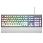 GK60 Metal Panel Dazzling Competitive Keyboard with Hand Holder(White) - 1