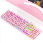 AULA S2022 USB Wired Mechanical Keyboard (Pink) - 1