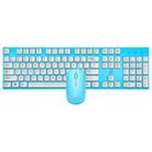 ZGB 8820 Candy Color Wireless Keyboard + Mouse Set (Blue) - 1