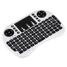 I8 2.4GHz Fly Air Mouse Wireless Mini Keyboard with Embedded USB Receiver for Android TV Box / PC(White) - 4