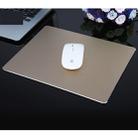 Extended Large Slim Anti-Slip Aluminium Alloy Game and Office Keyboard Mouse Pad Mat, Size: 240 x 170 x 4 mm(Gold) - 1