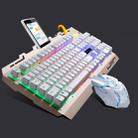 Chasing Leopard G700 USB RGB Backlight Wired Optical Gaming Mouse and Keyboard Set, Keyboard Cable Length: 1.35m, Mouse Cable Length: 1.3m(White) - 1