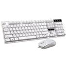 Chasing Leopard Q17 104 Keys USB Wired Suspension Gaming Office Keyboard + Wired Symmetrical Mouse Set, Keyboard Cable Length: 1.4m, Mouse Cable Length: 1.3m(White) - 1