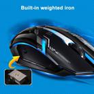 Chasing Leopard V17 USB 2400DPI Four-speed Adjustable Line Pattern Wired Optical Gaming Mouse with LED Breathing Light, Length: 1.45m(Jet Black) - 10
