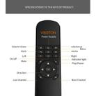 VIBOTON UKB-521 2.4GHz Wireless Multimedia Control Air Mouse Keyboard Remote for PC, Tablet, TV Box(Black) - 10