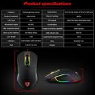 MOTOSPEED V30 Professional Gaming Mouse USB Wired Optical Mouse Adjustable 3500DPI Resolution RGB LED Backlight (Black) - 7