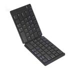 MC Saite MC-B047 64 Keys Foldable Ultra-thin Leather Shell Bluetooth 3.0 Keyboard for Mobile Phone, Tablet PC, Laptop(Black) - 1