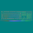 ZGB G20 104 Keys USB Wired Mechanical Feel Glowing Computer Keyboard Gaming Keyboard(Black) - 1