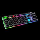 ZGB G21 104 Keys USB Wired Mechanical Feel Colorful Backlight Office Computer Keyboard Gaming Keyboard(Black) - 2