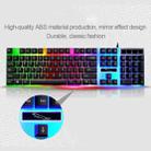 ZGB G21 104 Keys USB Wired Mechanical Feel Colorful Backlight Office Computer Keyboard Gaming Keyboard(Black) - 4