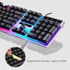 ZGB G21 104 Keys USB Wired Mechanical Feel Colorful Backlight Office Computer Keyboard Gaming Keyboard(Black) - 7