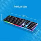 ZGB G21 104 Keys USB Wired Mechanical Feel Colorful Backlight Office Computer Keyboard Gaming Keyboard(Black) - 9