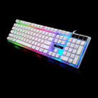 ZGB G21 104 Keys USB Wired Mechanical Feel Colorful Backlight Office Computer Keyboard Gaming Keyboard(White) - 2