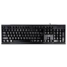 ZGB Q9 104 Keys USB Wired Grid Texture General Gaming Office Keyboard(Black) - 1