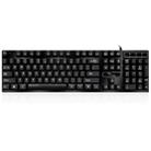 ZGB Q17 104 Keys USB Wired Suspension Gaming Office Keyboard for Laptop, PC(Black) - 1