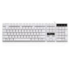 ZGB Q17 104 Keys USB Wired Suspension Gaming Office Keyboard for Laptop, PC(White) - 1