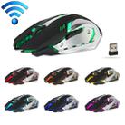 ZERODATE X70 2.4GHz Wireless 6-Keys 2400 DPI Adjustable Ergonomics Optical Gaming Mouse with Breathing Light(Black) - 2