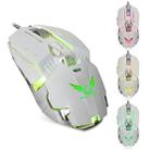 ZERODATE X800 Wired Mechanical Macros Define 8 Programmable Keys 3200 DPI Adjustable Gaming Mouse with Optical Lights(White) - 2