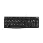 Logitech K120 USB Waterproof Splash Wired Keyboard for Desktop Computers / Laptops(Black) - 1