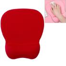 MONTIAN MF-01 Oval Slow Rebound Memory Cotton Soft Bracer Mouse Pad(Red) - 1