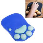 MONTIAN Cat Claw Shape Slow Soft Bracer Non-slip Silicone Mouse Pad(Dark Blue) - 1