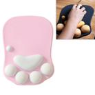 MONTIAN Cat Claw Shape Slow Soft Bracer Non-slip Silicone Mouse Pad (Pink) - 1