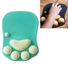 MONTIAN Cat Claw Shape Slow Soft Bracer Non-slip Silicone Mouse Pad (Green) - 1