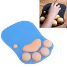 MONTIAN Cat Claw Shape Slow Soft Bracer Non-slip Silicone Mouse Pad (Blue) - 1