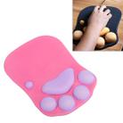 MONTIAN Cat Claw Shape Slow Soft Bracer Non-slip Silicone Mouse Pad (Rose Red) - 1