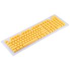 ABS Translucent Keycaps, OEM Highly Mechanical Keyboard, Universal Game Keyboard (Yellow) - 2