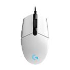 Logitech G102 6-keys RGB Glowing 6000DPI Five-speed Adjustable Wired Optical Gaming Mouse, Length: 2m (White) - 1
