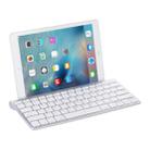 MC Saite 460BT 78 Keys Ultra-thin Mini Wireless Bluetooth Keyboard, Built-in Holder, Support Android / iOS / Windows System(Silver) - 1