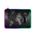 Computer World Map Pattern Illuminated Mouse Pad, Size: 35 x 25 x 0.4cm - 1