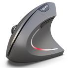 HXSJ T29 Bluetooth 3.0 Wireless Bluetooth 6-Keys 2400 DPI Adjustable Ergonomics Optical Vertical Mouse(Grey) - 2