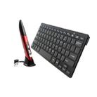 KM-808 2.4GHz Wireless Multimedia Keyboard + Wireless Optical Pen Mouse with USB Receiver Set for Computer PC Laptop, Random Pen Mouse Color Delivery(Black) - 1