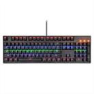 M-8 USB Wired Colorful Backlit Gaming Mechanical Keyboard, Cable Length: 1.47m(Black) - 1