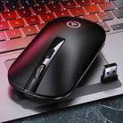 YINDIAO A8 2.4GHz 1600DPI 3-modes Adjustable Rechargeable Wireless Silent Mouse (Black) - 1