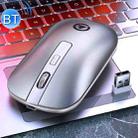 YINDIAO A8 BT5.2 + BT3.0 + 2.4GHz 1600DPI 3-modes Adjustable Rechargeable Wireless Bluetooth Silent Mouse (Silver) - 1