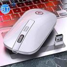 YINDIAO A8 BT5.2 + BT3.0 + 2.4GHz 1600DPI 3-modes Adjustable Rechargeable Wireless Bluetooth Silent Mouse (White) - 1