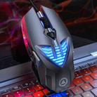 YINDIAO G4 3200DPI 4-modes Adjustable 7-keys RGB Light Programmable Wired Gaming Mouse (Grey) - 1
