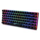 Ajazz 82 Keys Laptop Computer RGB Light Gaming Mechanical Keyboard (Black Blue Shaft) - 1