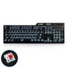 Ajazz AK35I Multimedia Knob Gaming Backlight Alloy Machinery Keyboard (Black Red Axis) - 1