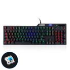 Ajazz AK35I Multimedia Knob Gaming RGB Backlight Alloy Machinery Keyboard (Blue Axis) - 1