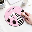 Zebra Pattern Circular Mouse Pad, Diameter: 22cm - 1