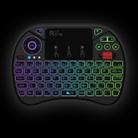 Rii X8 RT716 2.4GHz Mini Wireless QWERTY 71 Keys Keyboard, 2.5 inch Touchpad Combo with Backlight(Black) - 3