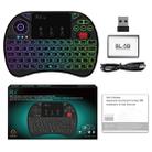 Rii X8 RT716 2.4GHz Mini Wireless QWERTY 71 Keys Keyboard, 2.5 inch Touchpad Combo with Backlight(Black) - 10