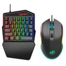 HXSJ V100-2+A866 Wired Mobile Game One-handed Keyboard Mouse Set - 1