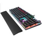 AULA F2088 108 Keys Mixed Light Mechanical Blue Switch Wired USB Gaming Keyboard with Metal Button(Black) - 8