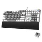 AULA F2088 PBT Keycap 108 Keys White Backlight Mechanical Black Switch Wired Gaming Keyboard(Black White) - 1